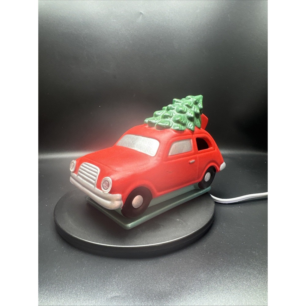 CHRISTMAS VACATION Red Car Xmas Tree Fragrance Oil Wax Warmer Electric LE Retro